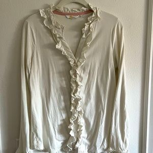 Boden Ruffle Top Size 6- EUC